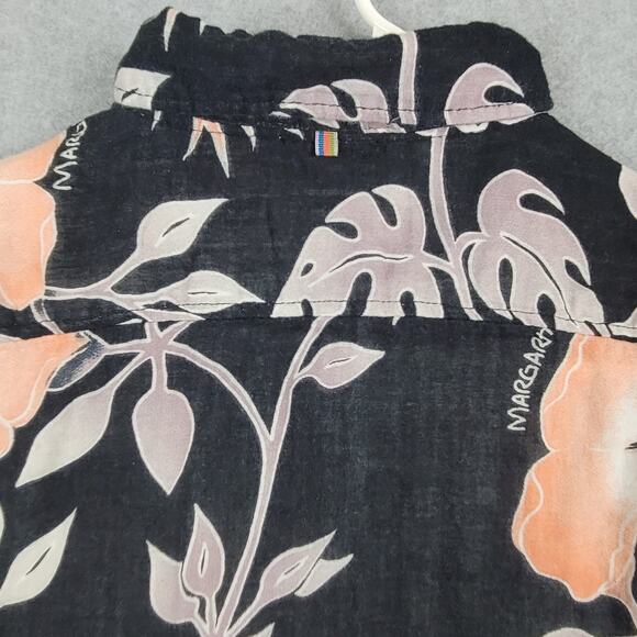 Margaritaville Shirt Mens Size Small Short Sleeve Button Down Floral Hawaiian - Picture 10 of 15